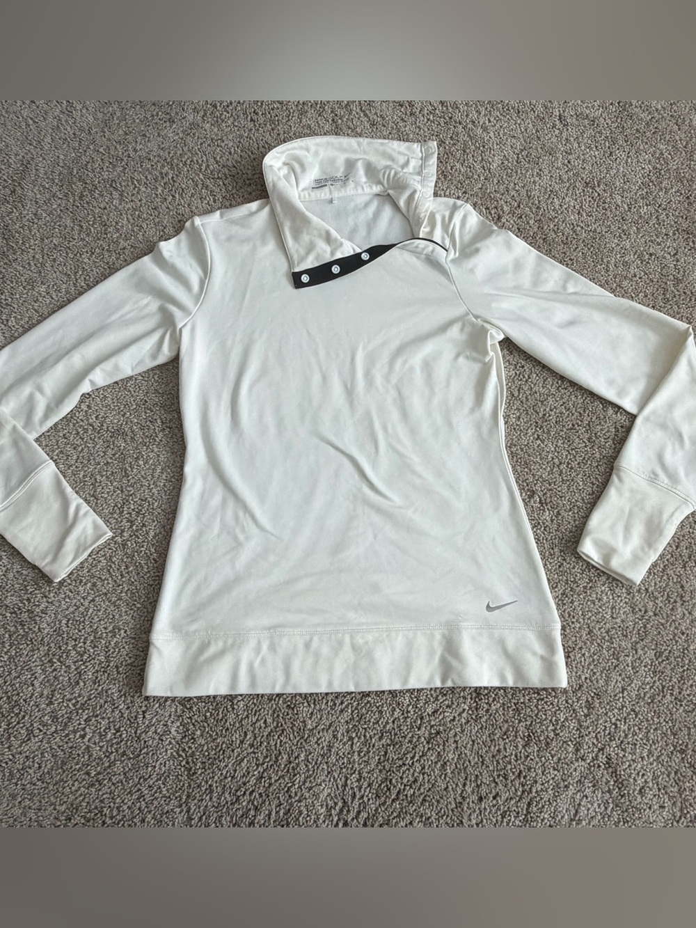 Nike Golf Tour Performance Women’s Medium Off White Long Sleeve Polo